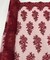Burgundy Sequin Embroidered Lace Fabric by the Yard, 54" Wide Floral Mesh Lace with Double Scalloped Edges